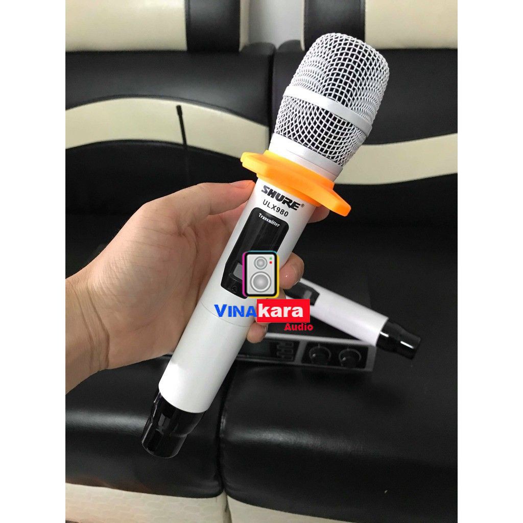 MICRO KARAOKE KHÔNG DÂY SHURE ULX 980 PRO - HÀNG NHẬP LOẠI 1 + Tặng kèm chống lăn micro cao cấp