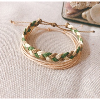 Set vòng bện phối màu xanh và rêu