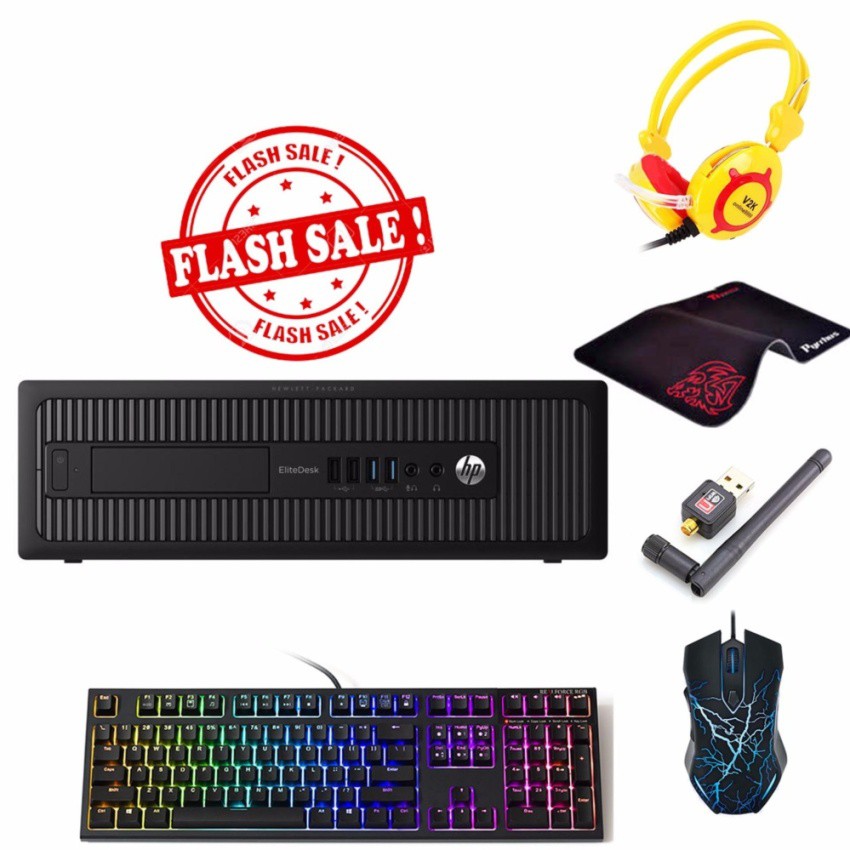 Máy tính văn phòng HP EliteDesk 800 G1 SFF ​​​​​​​(Core i3 4160, Ram 8GB, SSD 240GB, HDD 3TB) + Quà Tặng -Hàng Nhập Khẩu | BigBuy360 - bigbuy360.vn