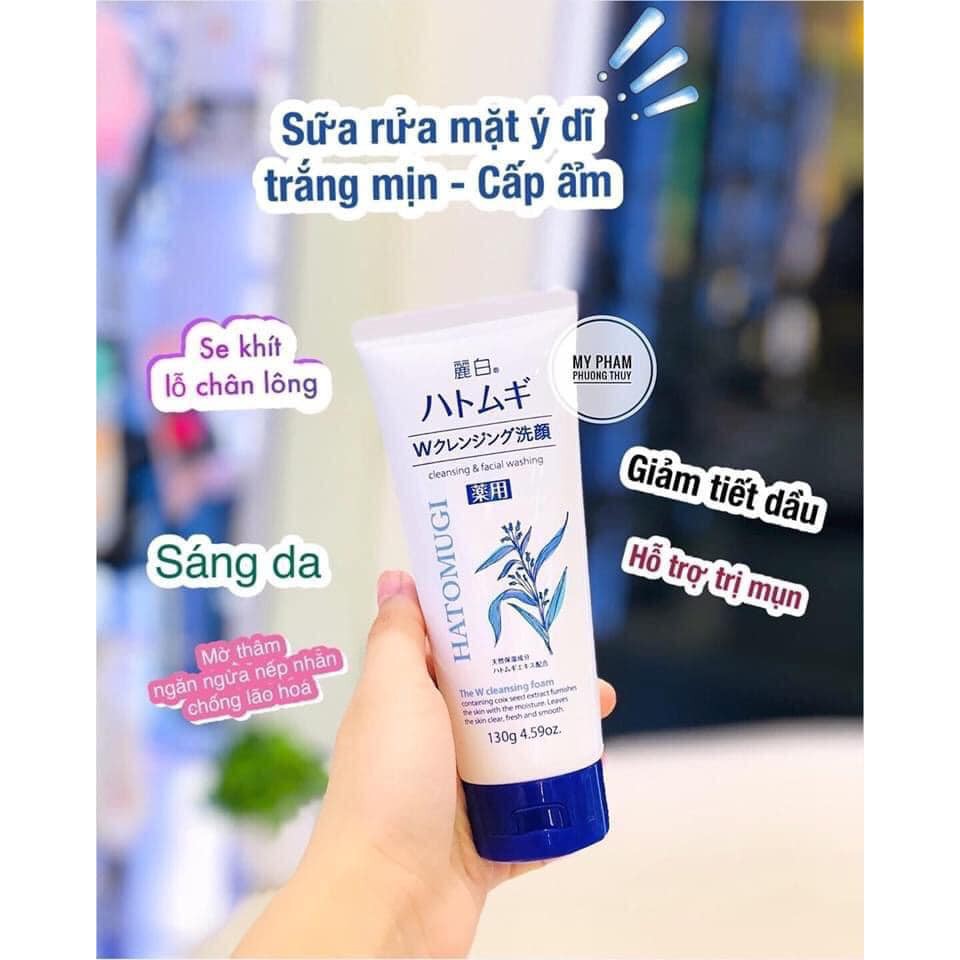 Sữa rửa mặt ý dĩ Hatomugi Naturie 130g của Nhật Bản | BigBuy360 - bigbuy360.vn