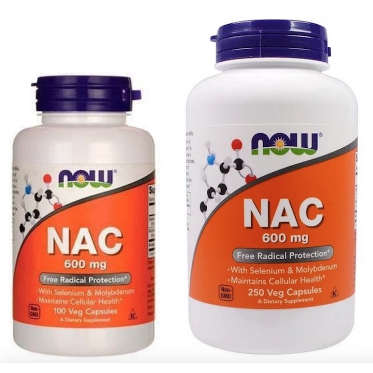 Now Foods NAC N-Acetyl Cysteine 100-250 viên hỗ trợ hệ miễn dịch