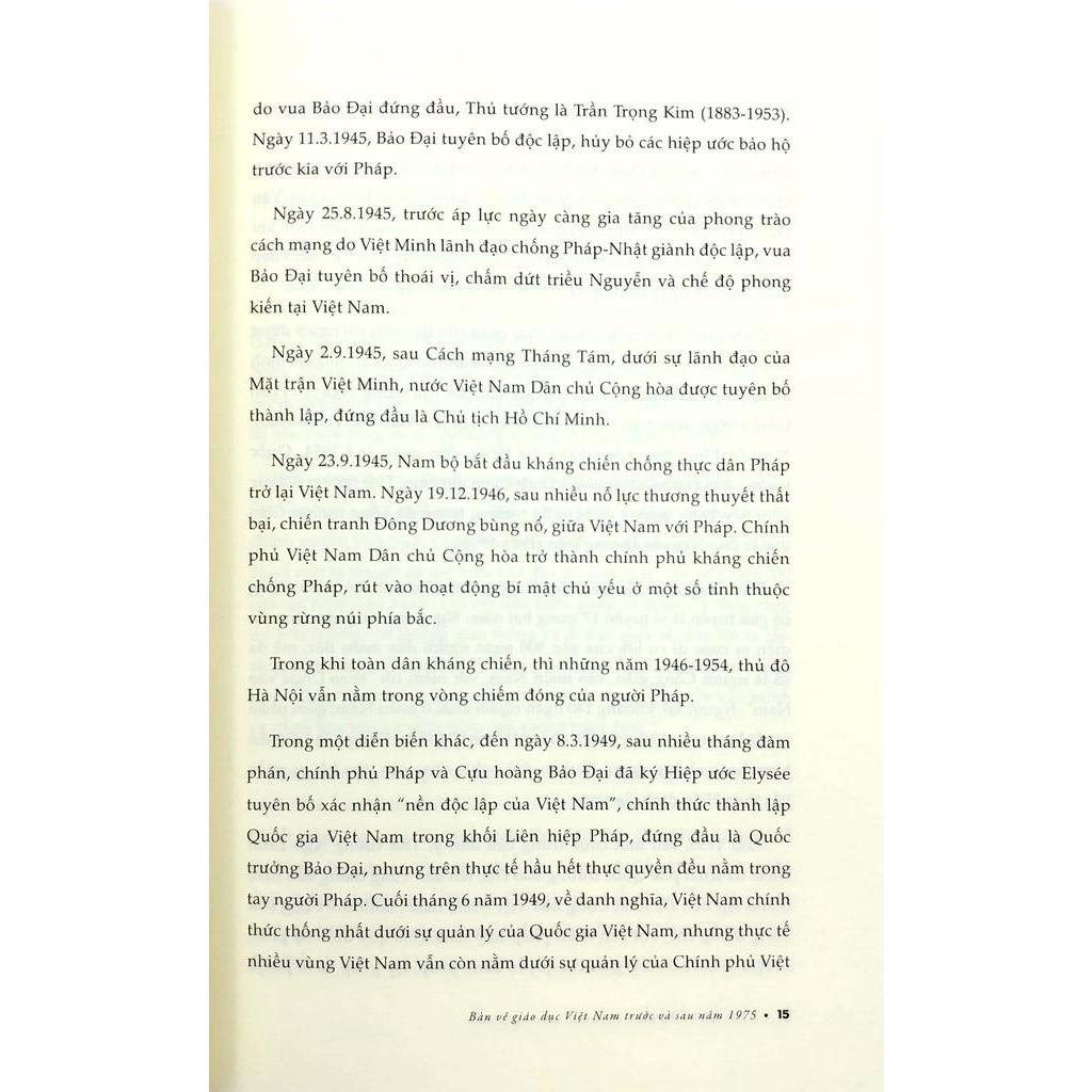 Sách Bàn Về Giáo Dục Việt Nam Trước Và Sau Năm 1975