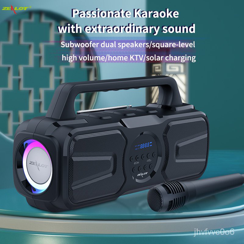 Loa Bluetooth Zealot P2 40W Âm Thanh Siêu Trầm Và Phụ Kiện