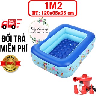 Bể Bơi Phao Cho Bé - 2 Tầng – 1m2 – Có Đáy Chống Trượt
