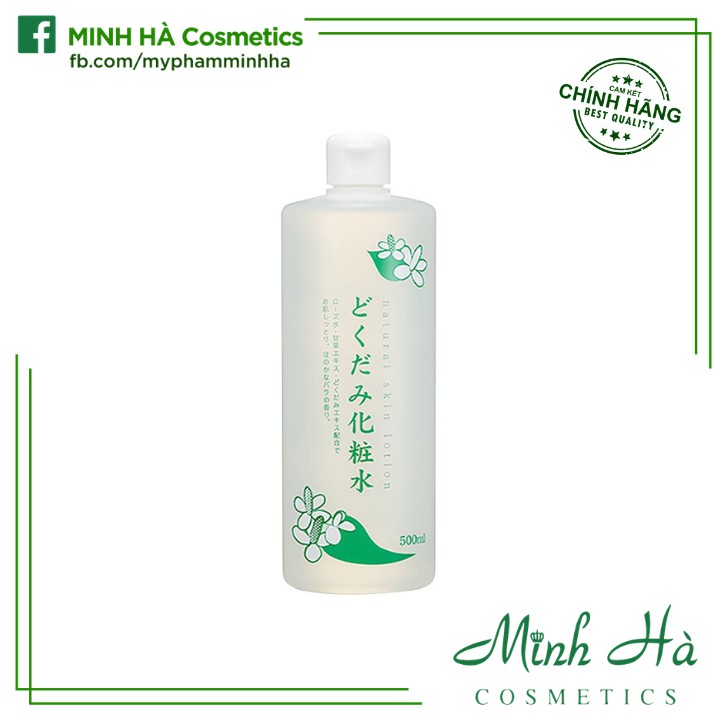 Nước hoa hồng diếp cá Natural Skin Lotion Nhật 500ml dành cho da dầu mụn