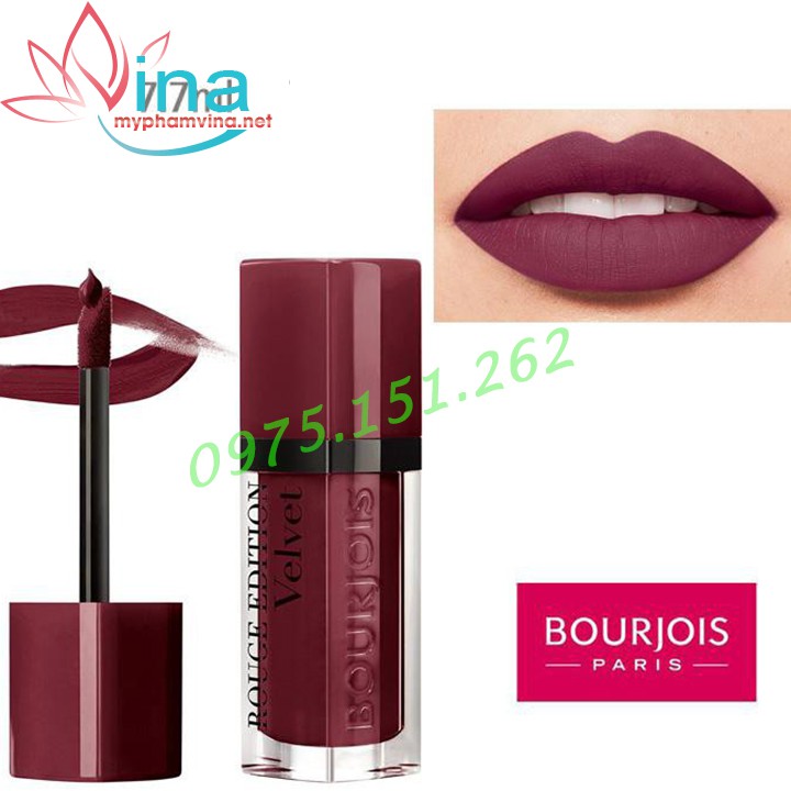 Son Bourjois Rouge Edition Velvet Số 37 - Ultra Violette - Màu hồng mận