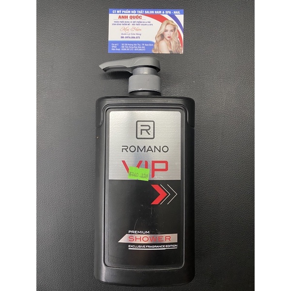 dầu gội Romano vip 650g