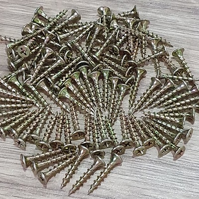 Gói Vít Bắt Gỗ Đầu Bằng Ren Thưa 4x25mm Màu Xi Vàng Số Lượng Bạn Lựa Chọn Ở Mục Mua Hàng