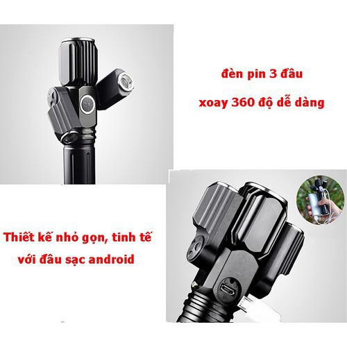 [Sẵn Hàng Giao Ngay] ĐÈN BIN SIÊU SÁNG XOAY360 (BUÔN/SỈ)