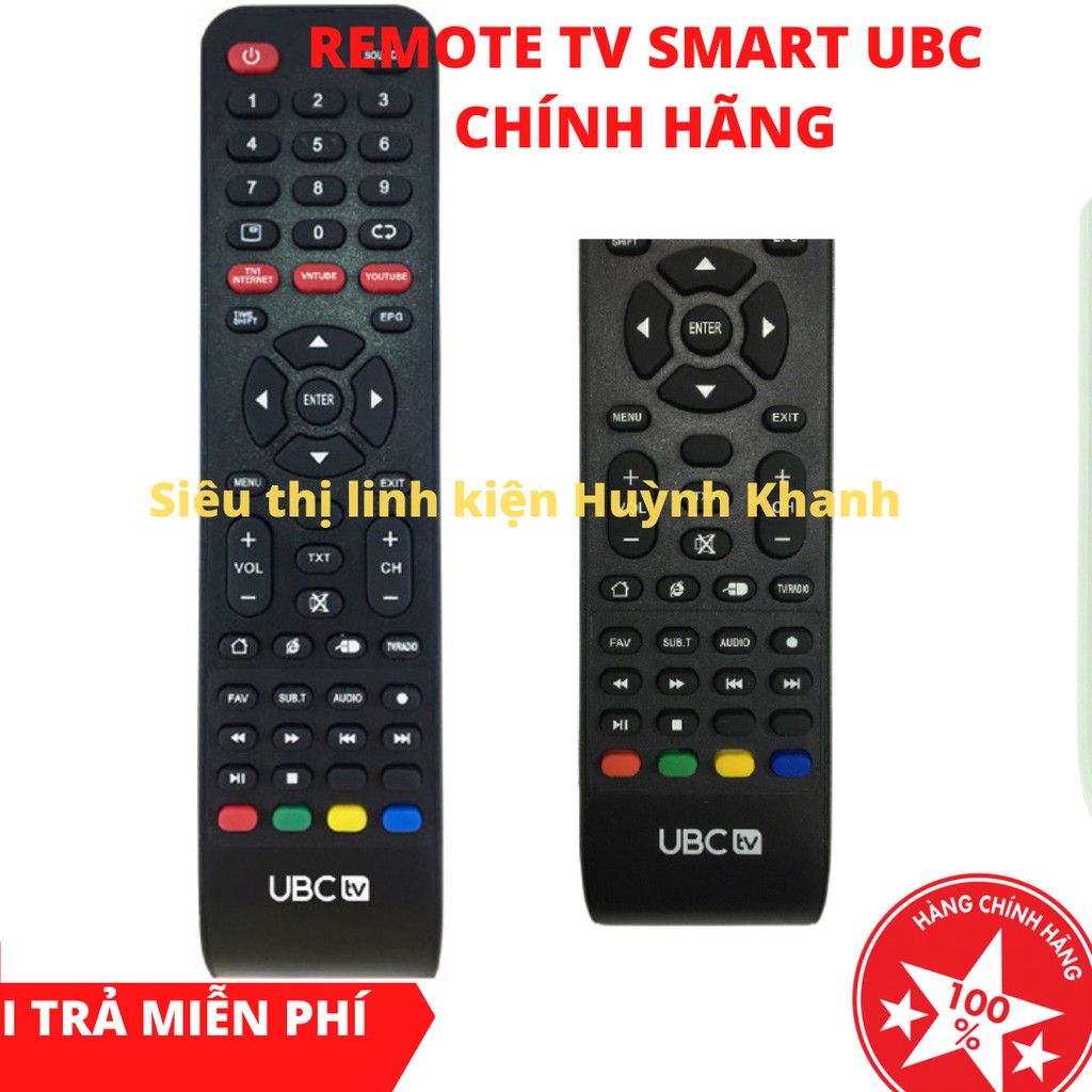 REMOTE TV UBC SMART BỀN ĐẸP CHÍNH HÃNG