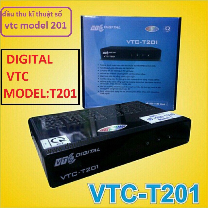 Đầu thu kỹ thuật số VTC 201 - ĐÂU SỐ VTC MODEL 201 DVB T2 , xem truyền hình hơn 60 kênh