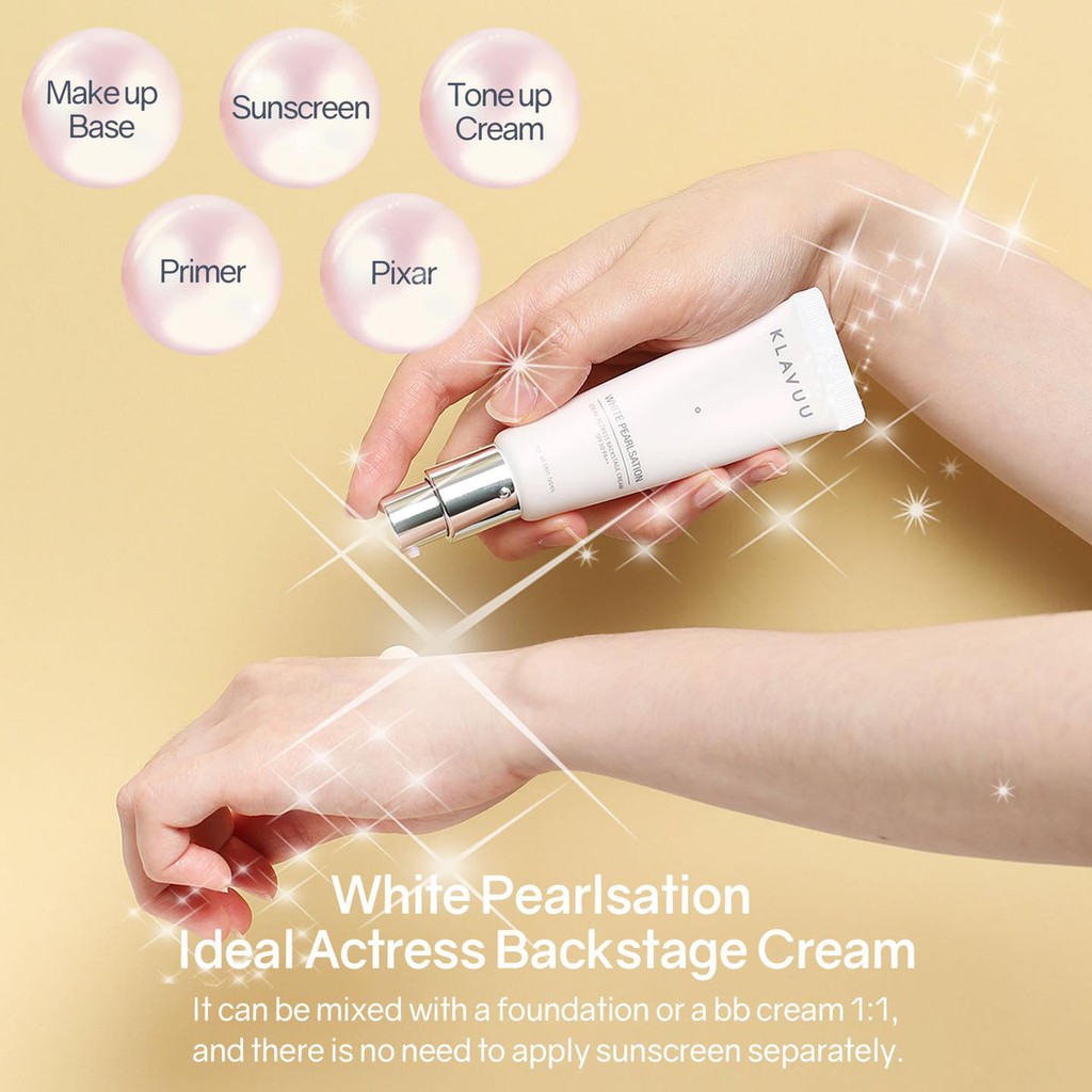 Kem lót đa năng KLAVUU White Pearlsation Ideal Actress Backstage Cream SPF30 PA++