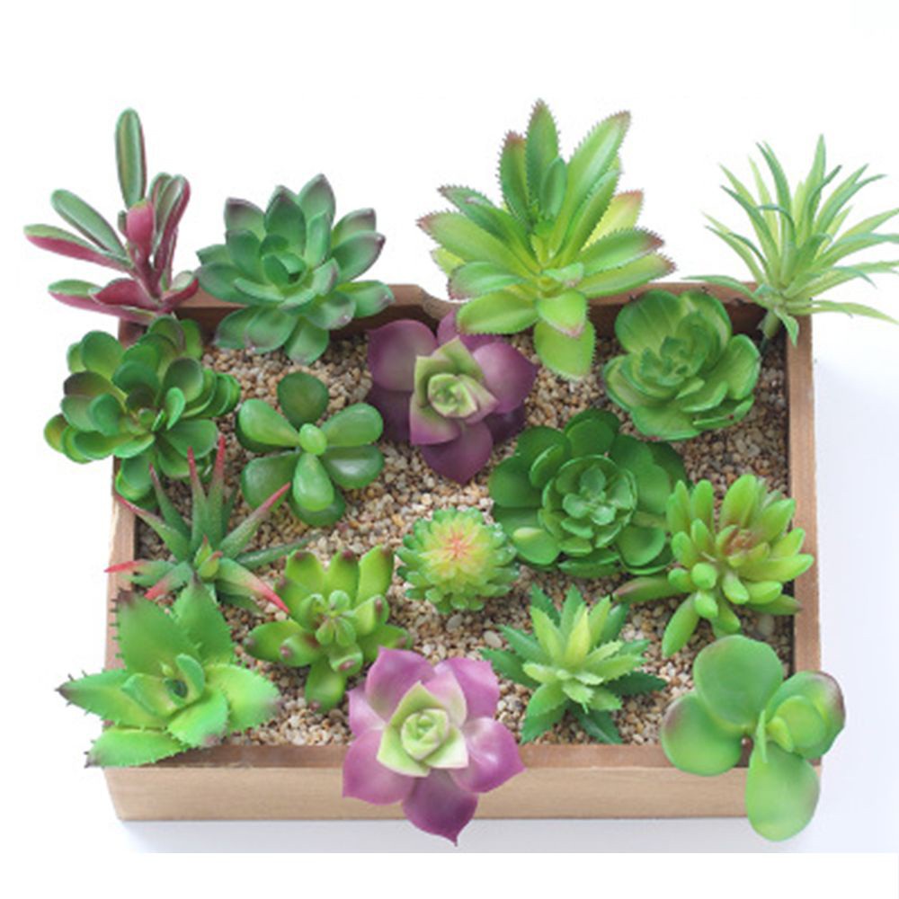 JANE Vivid Succulents Office Decoration Floral Craft Artificial Plants Bonsai Home Decor Lotus High Quality Fake Flowers