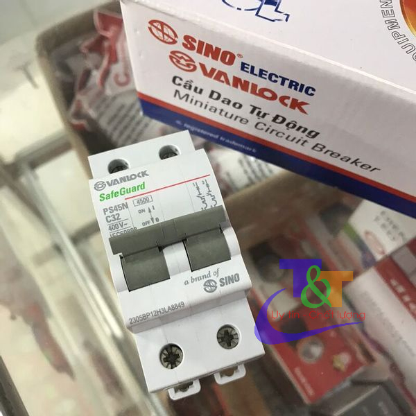 Cầu dao tự động 1Pha 2 tép 16A, 20A, 25A, 32A, 40A, 50A, 63A Chính hãng Sino