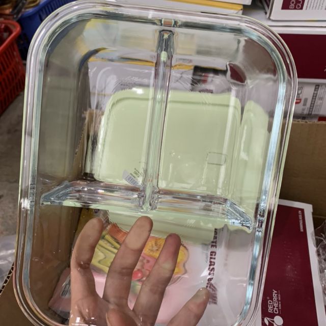 HỘP THỦY TINH 3 NGĂN QUAY LO VI SÓNG