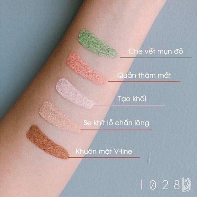 BẢNG CHE KHUYẾT ĐIỂM 5 Ô CATRICE ALLROUND CONCEALER PALETTE