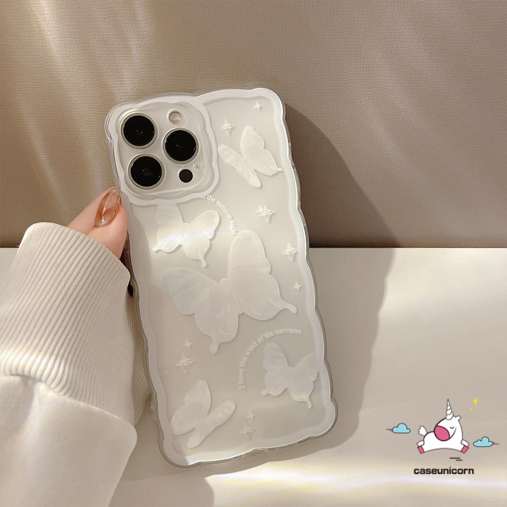 Ốp Điện Thoại Họa Tiết Bươm Bướm Cho iPhone 11 Pro Max 12 13 Pro Max 7 8 SE 2020 7Plus 8Plus XR X XS Max 6 6S Plus