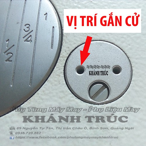 Cử lai 16mm (5/8") máy may 1kim công nghiệp