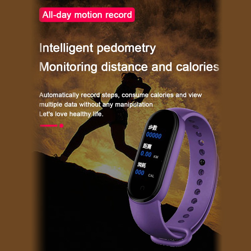 Vòng đeo tay thông minh PK xiaomi m5 2020 đo nhịp tim huyết áp tiện lợi