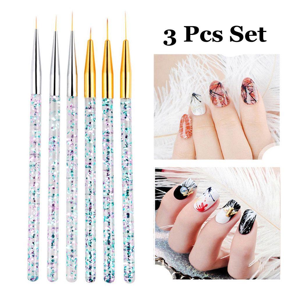 HS Set 3 Bút Trang Trí Móng 3D Thời Trang 7 / 9 / 11 / 15cm