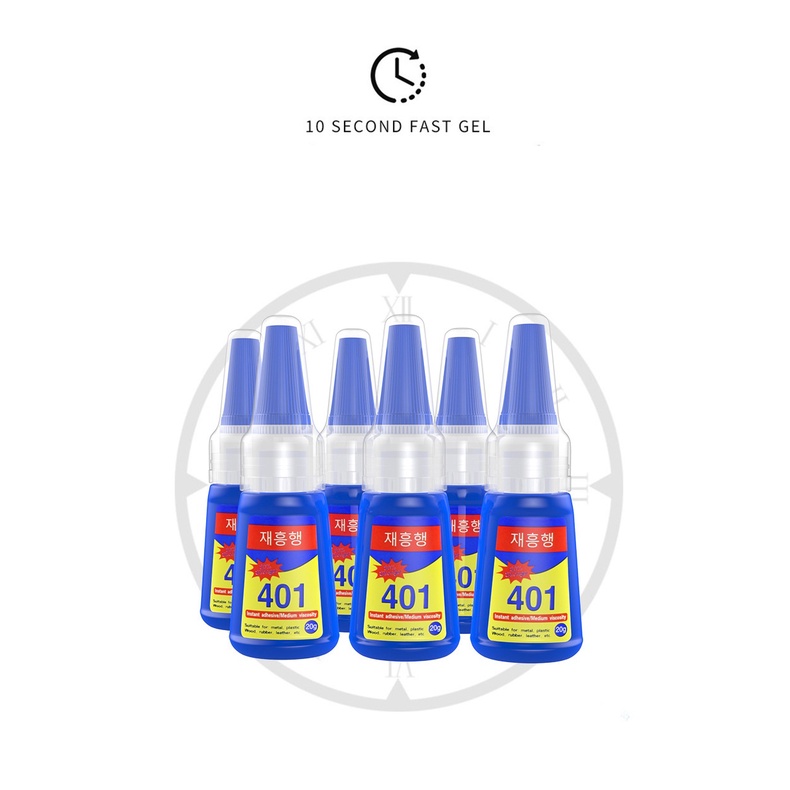 Keo 401 dán móng tay giả, đá, kim loại, gỗ, gốm, da, Thủy tinh, cao su, nhựa (Bulaien)