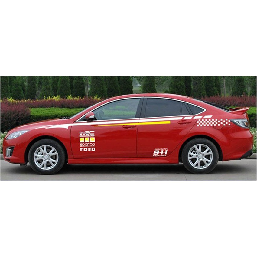 Bộ tem dán sườn xe D-127 Tặng kèm dụng cụ dán tem