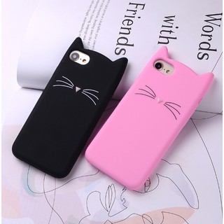 Ốp iPhone 5 5s 5SE 6 6s 6 Plus 6s Plus tai mèo màu dễ thương cute Hot 2018 dẻo mịn đẹp