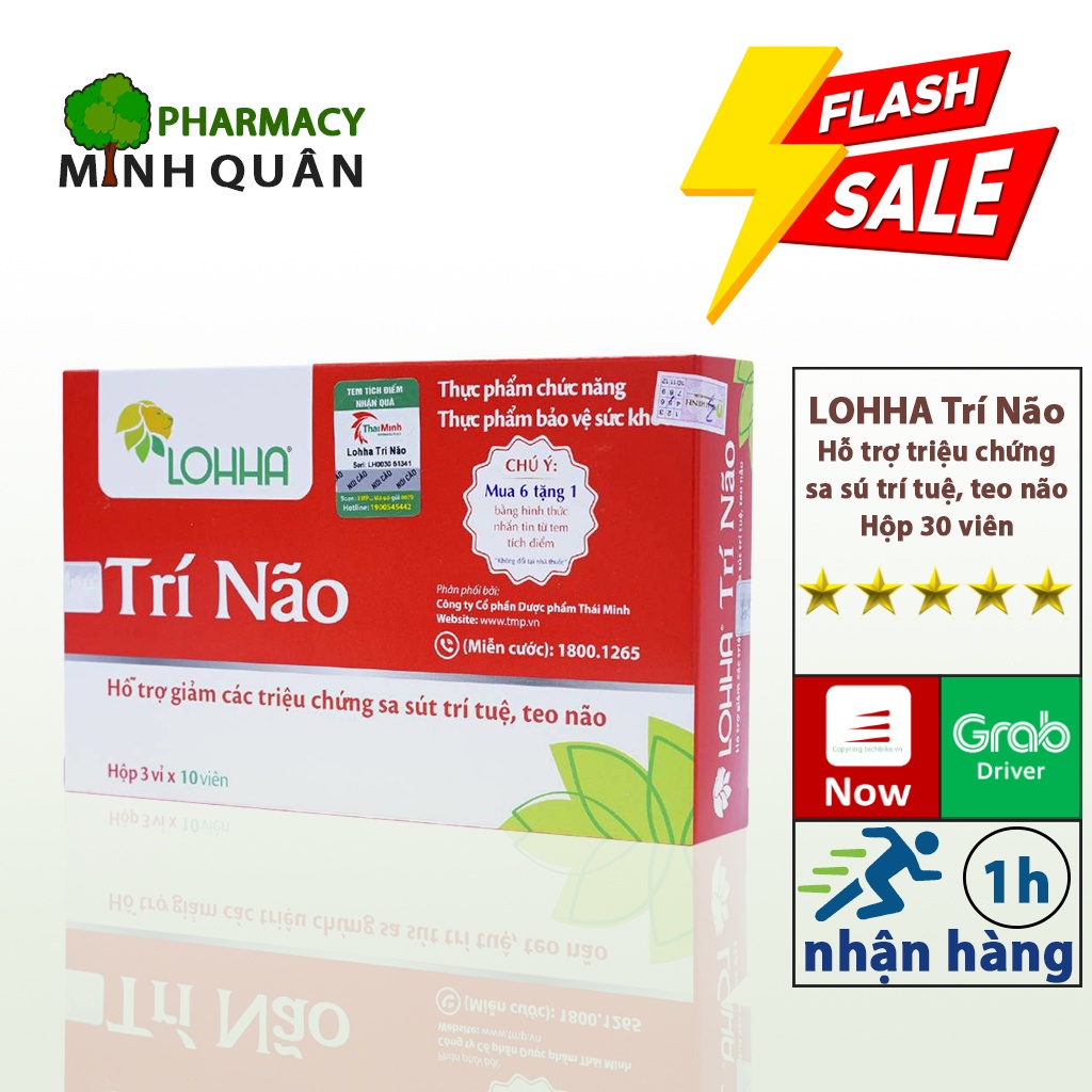 (6h tặng 1h) Loha trí não hỗ trợ sa sút trí tuệ,bảo vệ thần kinh MINH QUÂN