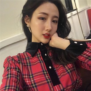 đầm ca rô Quảng Châu order  mã 234
