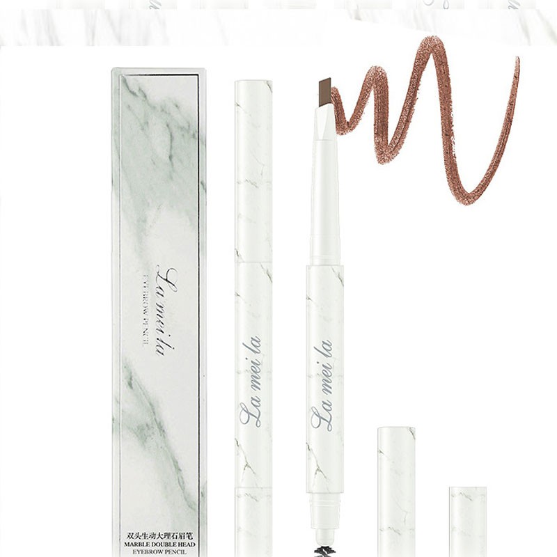 [Hàng mới về] Bút kẻ mày 2 trong 1 có đầu cọ chuốt tiện dụng dành cho nữ | BigBuy360 - bigbuy360.vn