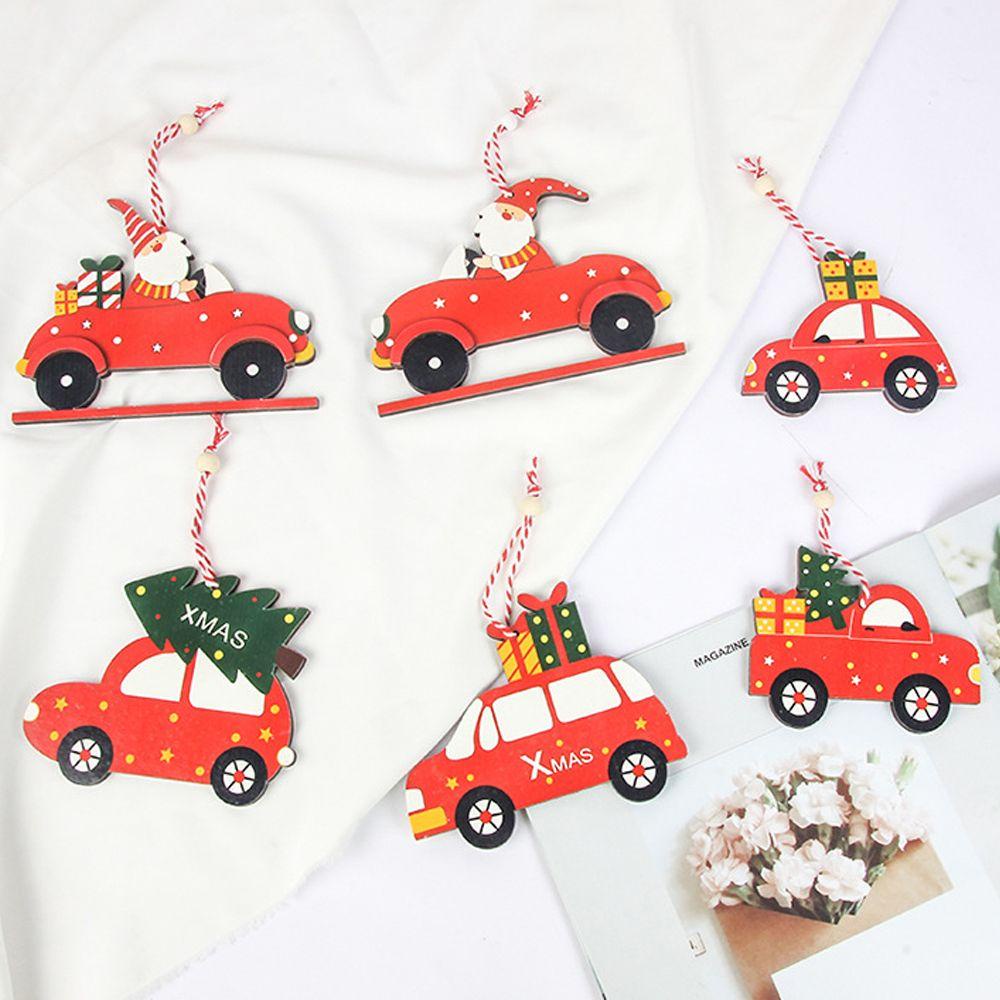 FOREVER Phụ Kiện Trang Trí Giáng Sinh / Năm Mới Bằng Gỗ Xinh Xắn