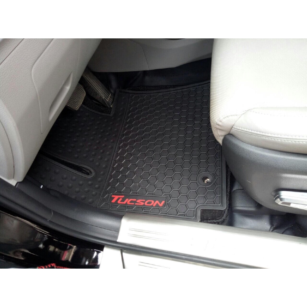 Thảm lót sàn theo xe Tucson 2016-2021 chất liệu cao su không mùi