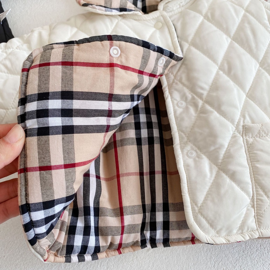 Áo khoác dáng dài thời trang mùa đông cho bé