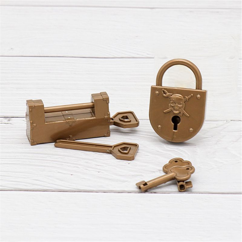 Ngực Kho Báu Đồ Chơi Mini Màu Vàng / Bạc Đáng Yêu Cho Bé