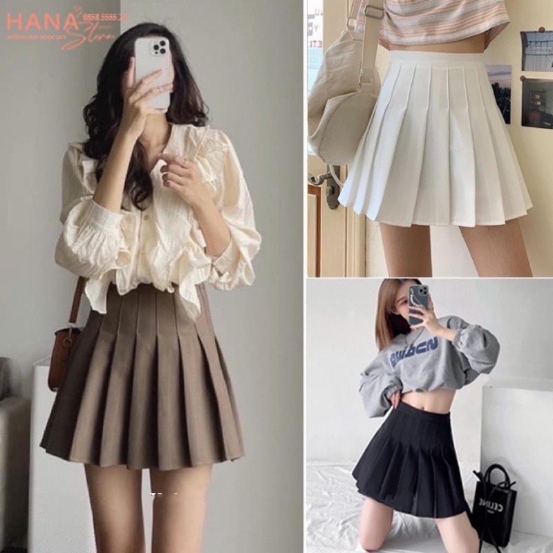 Chân váy xếp ly bigsize 60kg-90kg