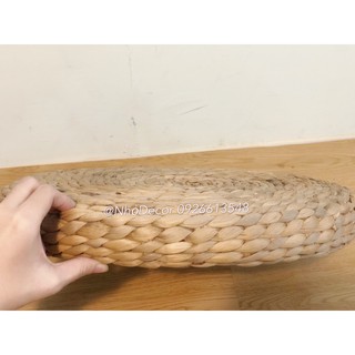Nệm ngồi hình tròn lục bình decor