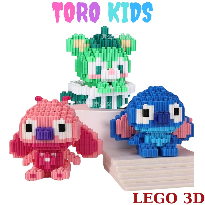 (GIẢM 10k TOÀNSHOP cho đơn 99k)Mô Hình Lắp Ráp Động Vật Hoạt Hình Lego Pokemon, Luffy, Nazuto Cho Bé 💖 Đồ Chơi Lắp Ghép