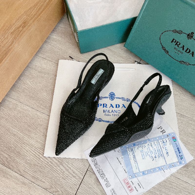 Giày prada gót nhú mẫu mới
