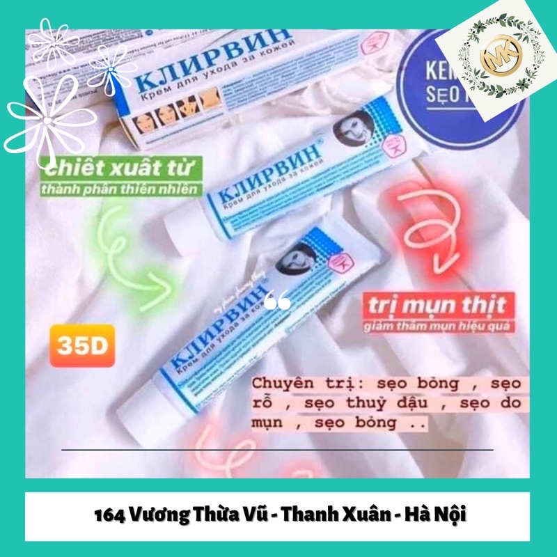 Kem giảm mờ sẹo klivrin Nga 25gr