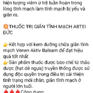 Bill kèm tĩnh mạch abtei hàng Đức
