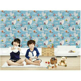 12m giấy dán tường doremon loại đẹp