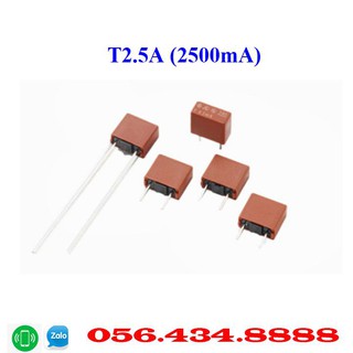 [Combo 20 chiếc] Cầu chì hộp vuông 2.5A (2500mA)