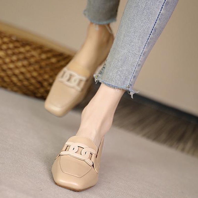 Giày lười IELGY đế dày kiểu Anh cho nữ