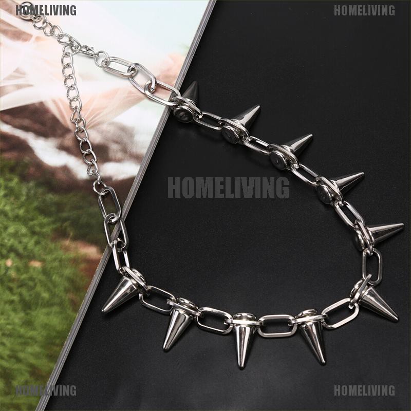 [Homeliving] Vòng Cổ Choker Đinh Tán Phong Cách Punk Rock Biker