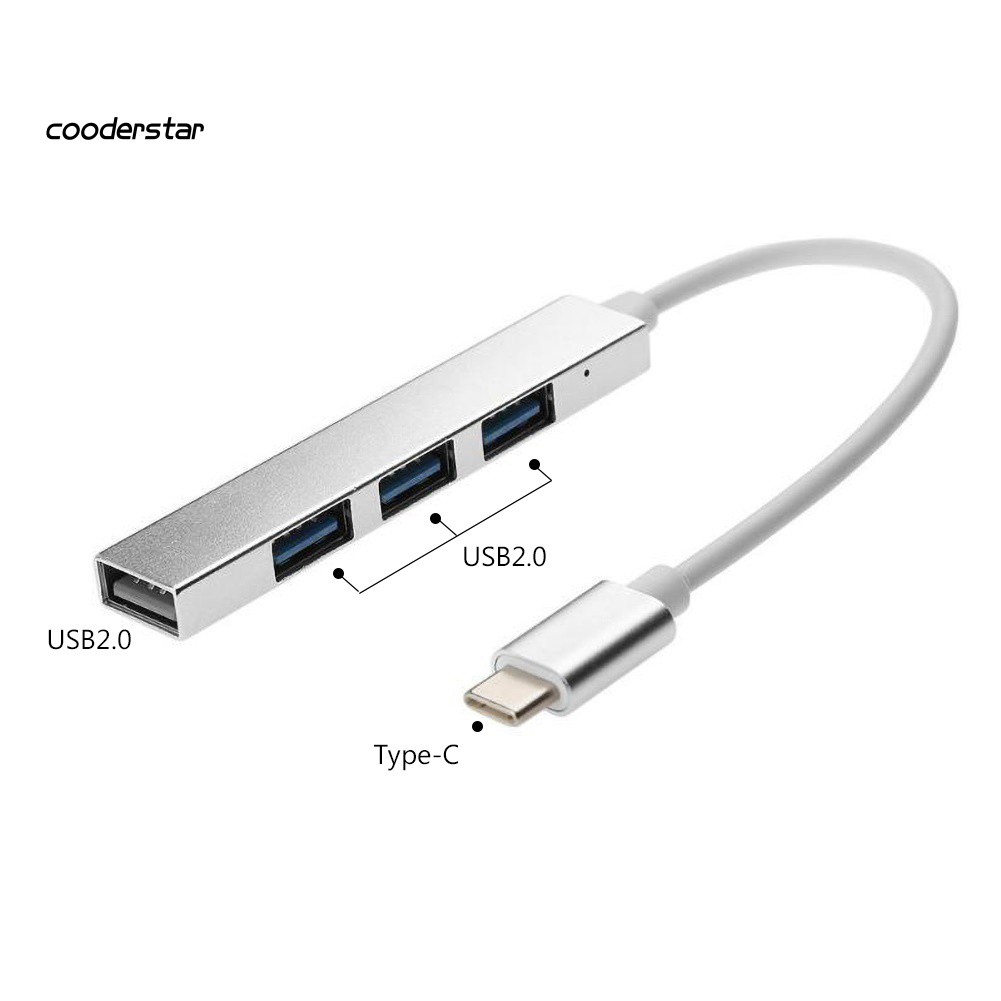 Bộ Chia 4 Cổng Usb Loại C Tiện Dụng