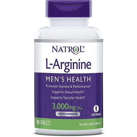 L-Arginine 3000 Mg - Viên Uống Dành Cho Nam Giới Của Mỹ, 90 viên