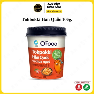 Tokbokki 💖FREESHIP💖 Tokbokki Hàn Quốc Thơm Ngon Hộp 105g.