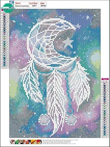 Bộ Tranh Đính Đá 5d Tự Làm Hình Tròn Kích Thước 30x40cm