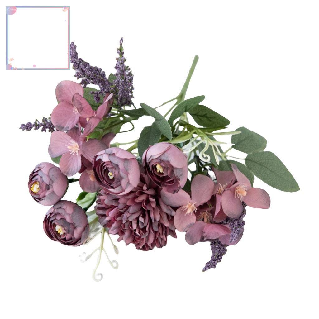 (DOV) Bó Hoa Giả Phụ Kiện Tiệc Tùng Không Kèm Bị Bị