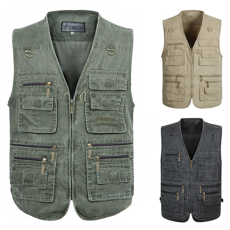 Áo Khoác Sát Nách Vải Cotton Cỡ Lớn Thời Trang Mùa Hè Cho Nam